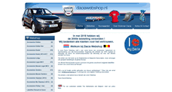 Desktop Screenshot of daciawebshop.nl
